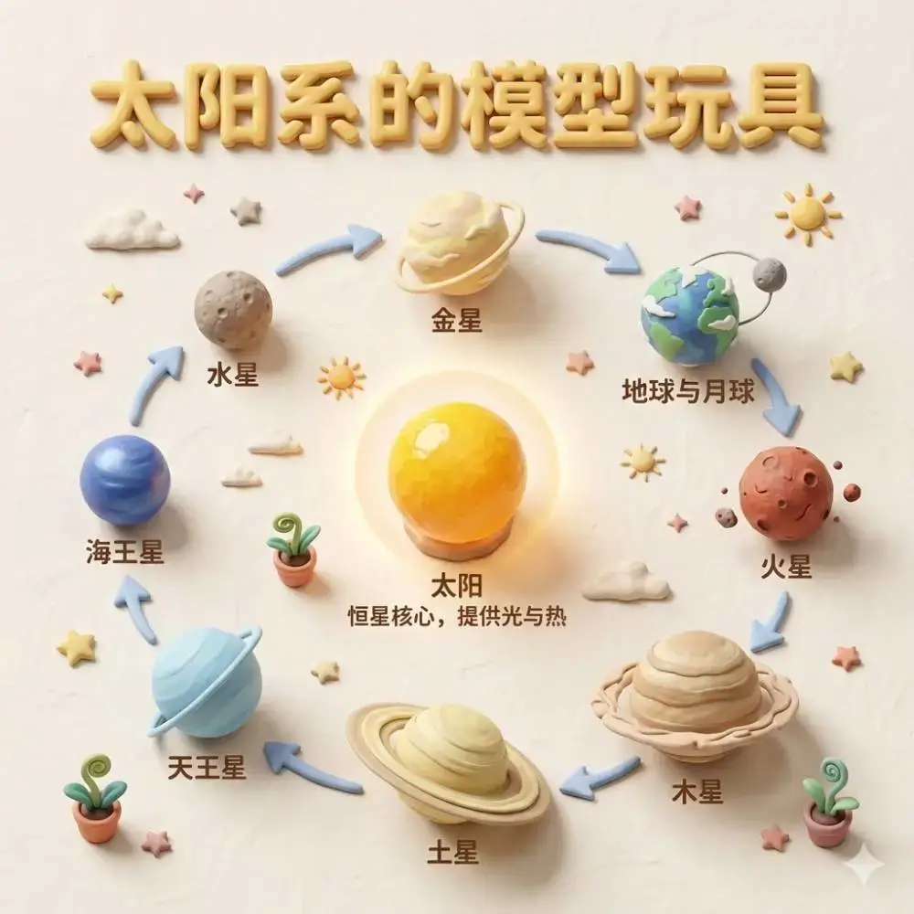 黏土定格动画风科普插图