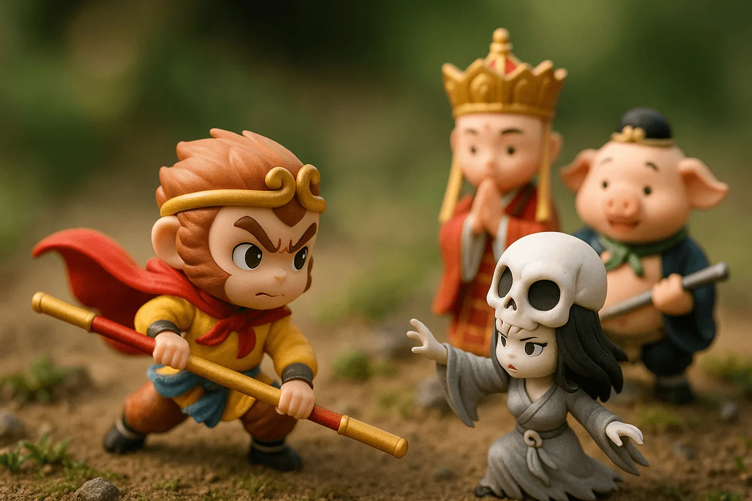 微型立体场景 (孙悟空三打白骨精)