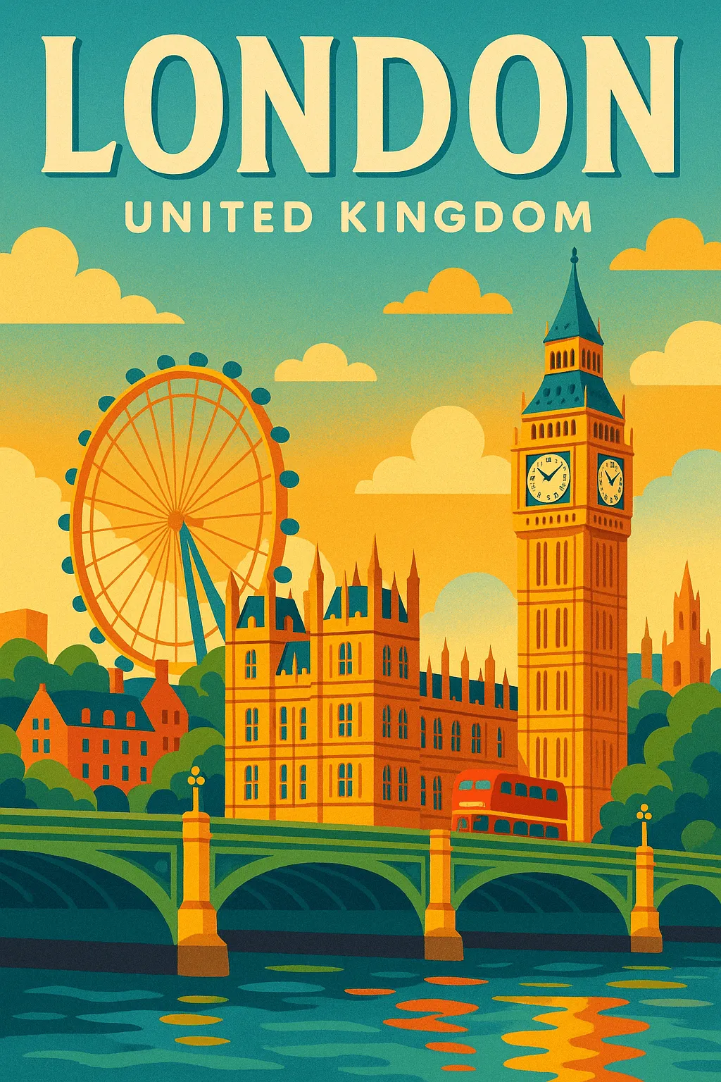 彩色矢量艺术海报