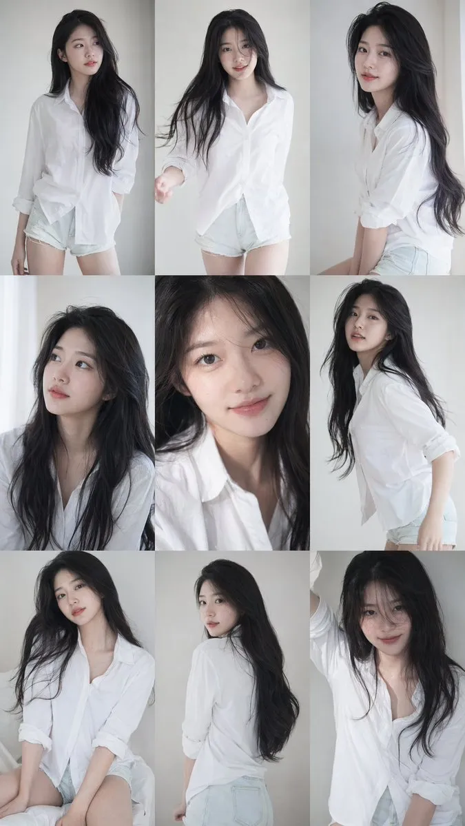 Korean Idol 3×3 Collage Portrait
